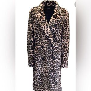 Kooples designer Leopard Print Coat
